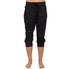 Women's Danskin Space-dyed Jogger Capris, Size: Xl, Dark Grey