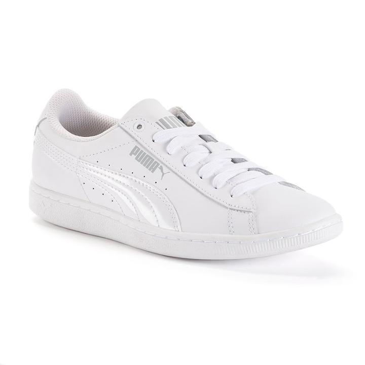Puma Vikky Women's Leather Shoes, Size: 9, White