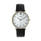 Peugeot Men's Leather Watch - 2050wt, Size: Large, Black