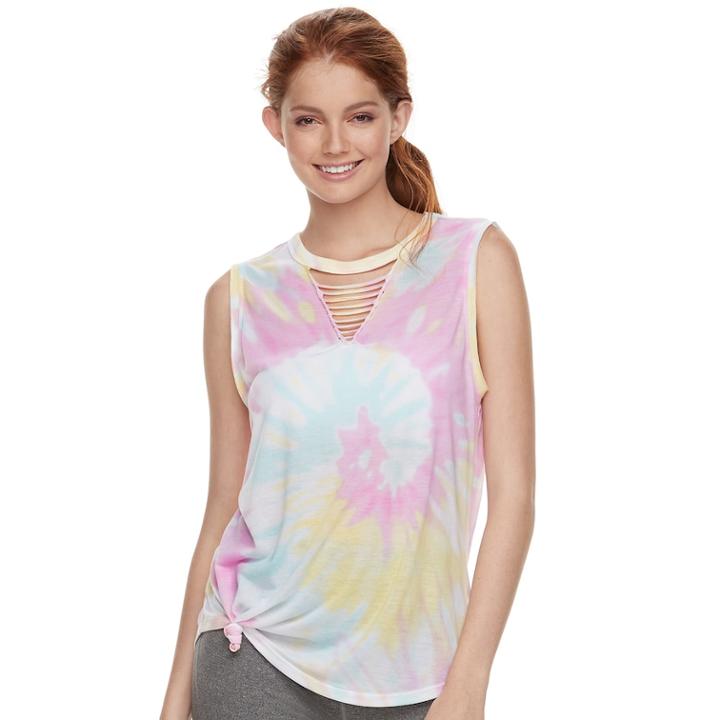Juniors' So&reg; Strappy Tank, Teens, Size: Small, Lt Orange