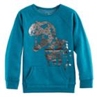 Boys 4-7x Sonoma Goods For Life&trade; Metallic Graphic Pullover Sweatshirt, Size: 5, Green