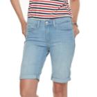 Women's Levi's&reg; Cuffed Bermuda Shorts, Size: 31(us 12)m, Med Blue