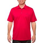 Men's Pebble Beach Classic-fit Textured Performance Golf Polo, Size: Large, Dark Red