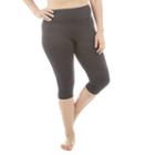 Plus Size Balance Collection Embossed Capri Leggings, Women's, Size: 2xl, Ovrfl Oth