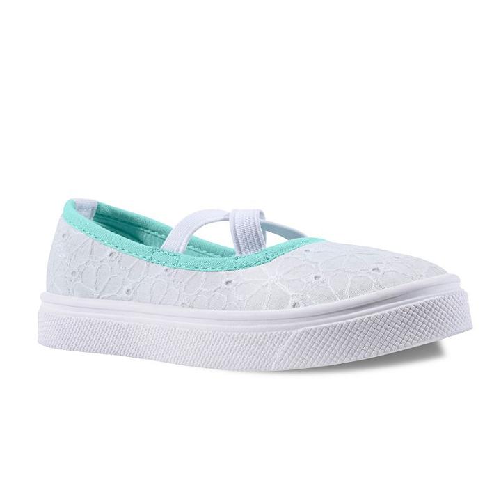 Oomphies Tess Toddler Girls' Sneakers, Girl's, Size: 9 T, White