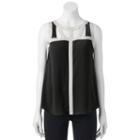 Juniors' Candie's&reg; Scoopneck Cutout Textured Top, Girl's, Size: Xs, Black