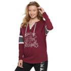 Juniors' Harry Potter Waiting On My Letter Lace-up Graphic Sweatshirt, Teens, Size: Medium, Red