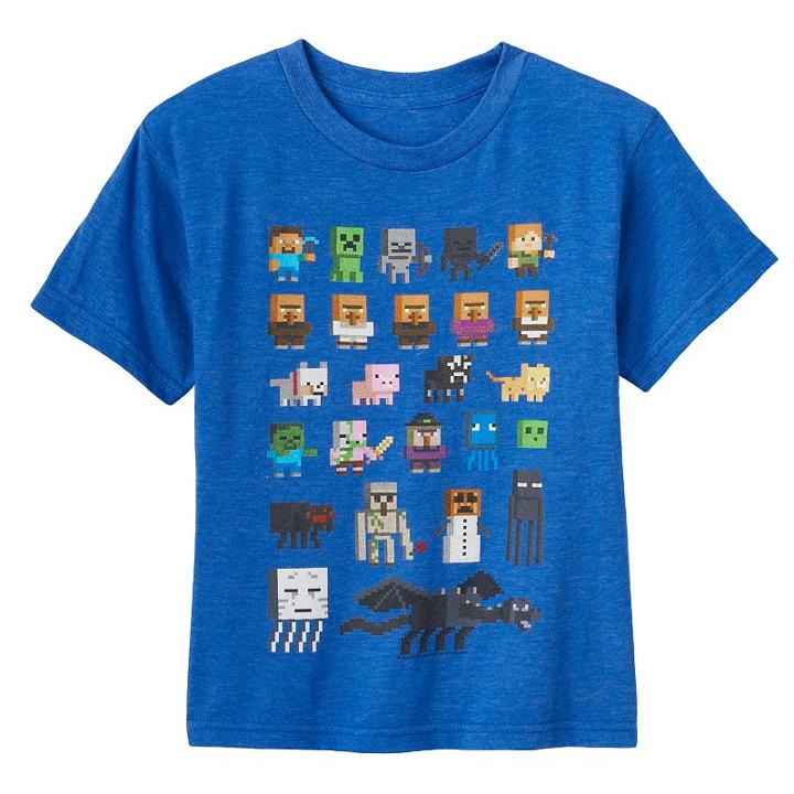 Boys 4-7 Minecraft Character Tee, Boy's, Size: 4, Turquoise/blue (turq/aqua)
