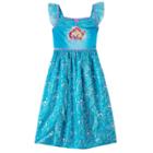 Disney Princess Ariel & Flounder Girls 4-8 Fantasy Nightgown, Size: 4, Blue