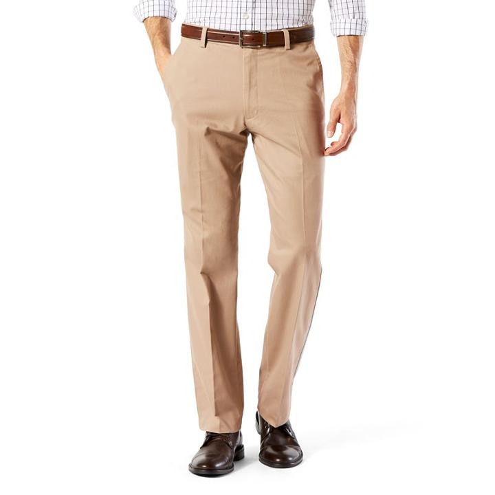 Men's Dockers&reg; Stretch Easy Khaki D2 Straight-fit Flat-front Pants, Size: 30x30, Dark Beige