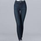 Petite Simply Vera Vera Wang Straight-leg High-waisted Jeans, Women's, Size: 16p-short, Dark Blue