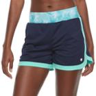 Women's Tek Gear&reg; Mixed Media Shorts, Size: Xs, Turquoise/blue (turq/aqua)