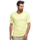 Men's Caribbean Joe St. Maarten Sport V-neck Tee, Size: Xxl, Lt Green