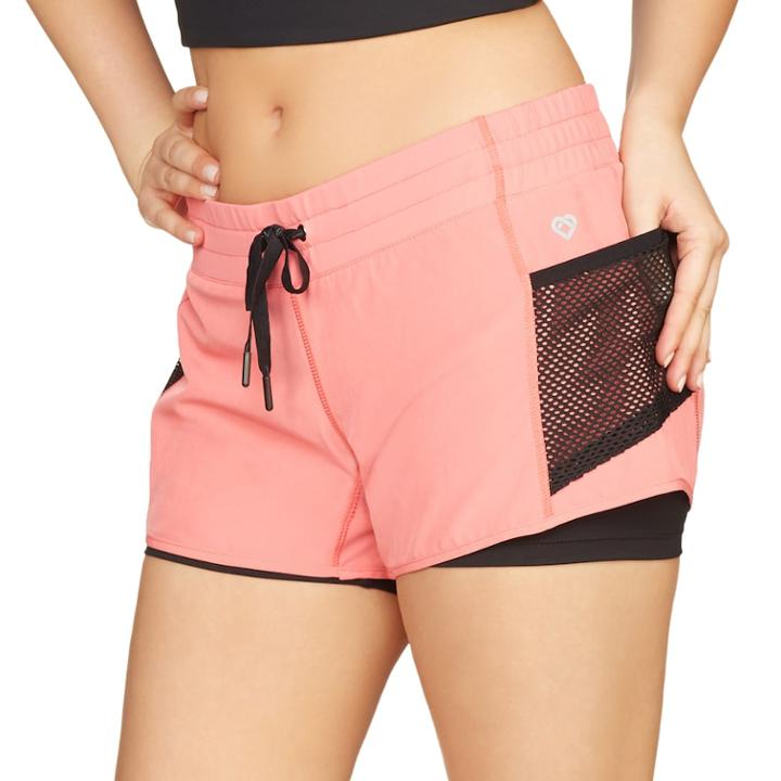 Women's Colosseum Woodland Midrise Shorts, Size: Xl, Brt Pink