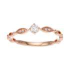 Lc Lauren Conrad 10k Rose Gold 1/8 Carat T.w. Diamond Ring, Women's, White