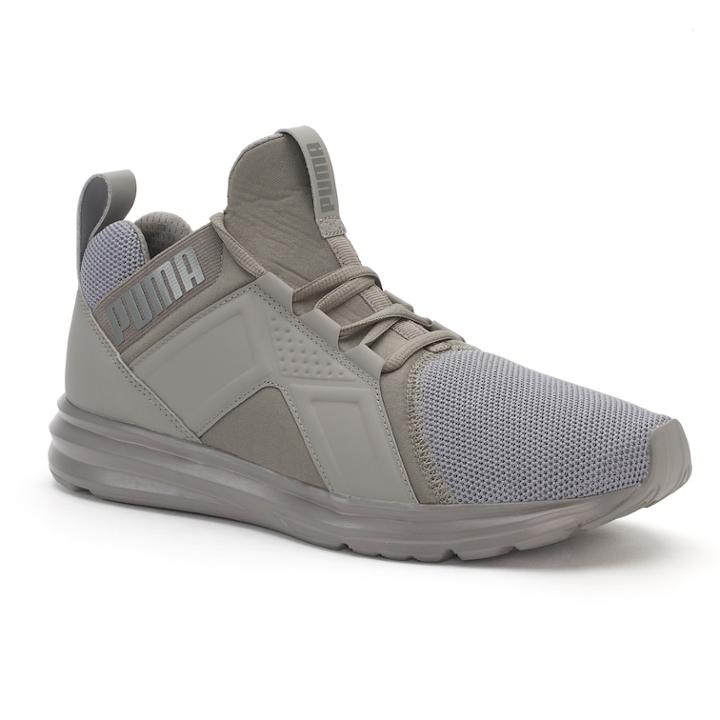 Puma Enzo Men's Monochrome Sneakers, Size: 13, Grey