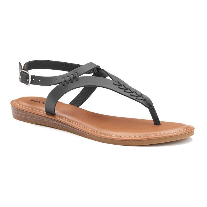 Sonoma Goods For Life&trade; Eiree Women's Sandals, Size: Medium (8.5), Black