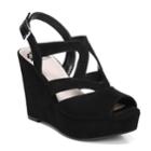 Fergalicious Marcy Women's Wedges, Size: 5.5, Black