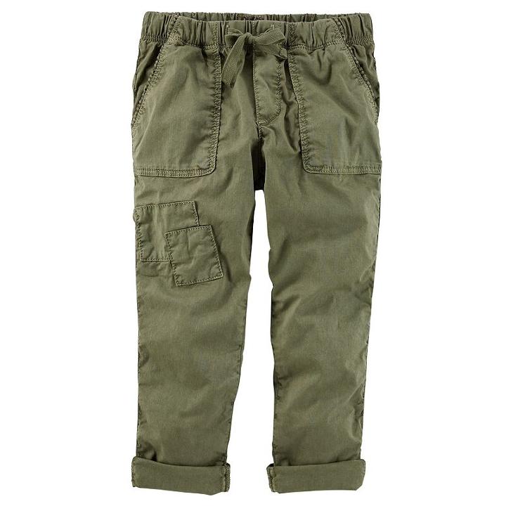 Girls 4-12 Oshkosh B'gosh&reg; Olive Pants, Size: 6, Green