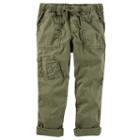 Girls 4-12 Oshkosh B'gosh&reg; Olive Pants, Size: 6, Green