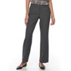 Petite Dana Buchman Curvy Fit Dress Pants, Women's, Size: 4 Petite, Grey