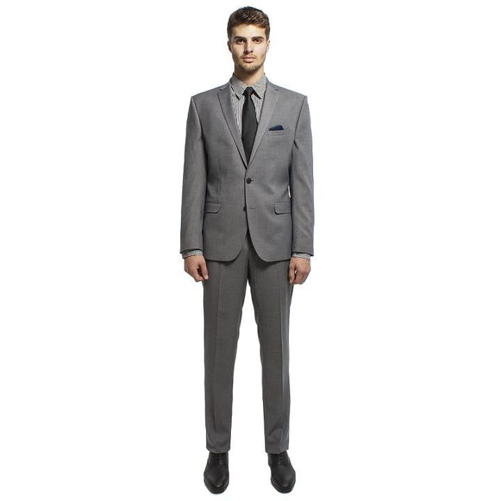 Men's Nick Dunn Modern-fit Unhemmed Suit, Size: 40r 33, Black
