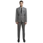 Men's Nick Dunn Modern-fit Unhemmed Suit, Size: 40r 33, Black