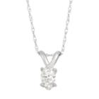 14k White Gold 1/4 Carat T.w. Marquise Diamond Pendant Necklace, Women's, Size: 18