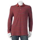 Men's Croft & Barrow&reg; Classic-fit Yarn-dyed Striped Polo, Size: Large, Brown