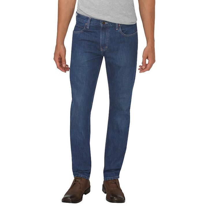 Men's Dickies Slim-fit Tapered Jeans, Size: 38x32, Blue