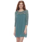 Juniors' Lily Rose Lace Yoke Swing Dress, Teens, Size: Small, Lt Green