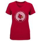 Girls 7-16 Louisville Cardinals Team Medallion Tee, Girl's, Size: L(14), Red