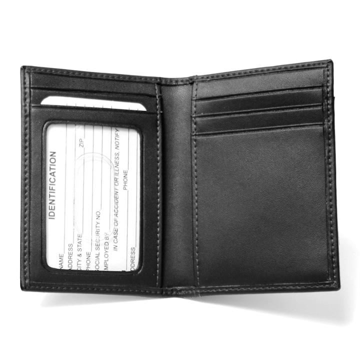 Royce Leather Card Case, Adult Unisex, Black