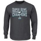 Men's Philadelphia Eagles Super Bowl Lii Champions Sudden Impact Long-sleeve Tee, Size: Xl, Dark Grey