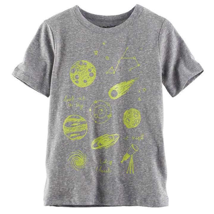 Boys 4-10 Jumping Beans&reg; Heathered Graphic Tee, Size: 6, Med Grey
