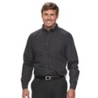 Big & Tall Haggar Weekender Classic-fit Woven Button-down Shirt, Men's, Size: Xxl Tall, Grey