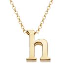Sweet Sentiments 14k Gold Over Silver Initial Charm Pendant Necklace, Women's, Size: 18, Yellow
