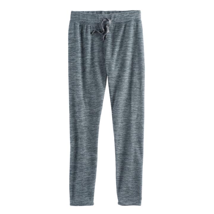 Girls 7-16 & Plus Size So&reg; Mircofleece-lined Leggings, Size: 16 1/2, Grey