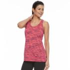 Women's Tek Gear&reg; Space-dye Banded Bottom Racerback Tank, Size: Medium, Brt Pink