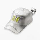 Insignia Collection Nascar Jeff Gordon Sterling Silver 24 Baseball Cap Pendant, Women's, Yellow