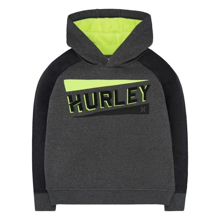 Boys 4-7 Hurley Stadium Lines Logo Hoodie, Size: 7, Grey Other
