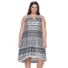 Plus Size World Unity Printed Lace-up A-line Dress, Women's, Size: 3xl, Oxford