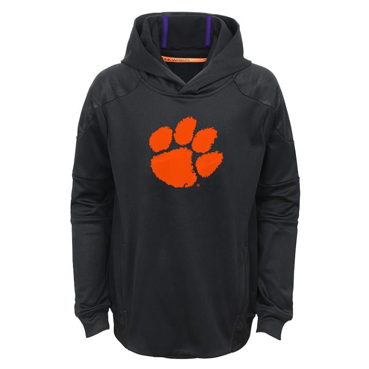 Boys 8-20 Clemson Tigers Mach Hoodie, Size: L 14-16, Black