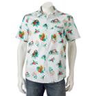 Men's Star Wars Chewbecca Tropical Button-down Shirt, Size: Xl, White