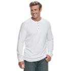 Big & Tall Croft & Barrow&reg; Classic-fit Easy-care Henley, Men's, Size: Xl Tall, White