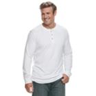 Big & Tall Croft & Barrow&reg; Classic-fit Easy-care Henley, Men's, Size: Xl Tall, White