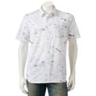 Men's Vans Blueprint Button-down Shirt, Size: Small, White