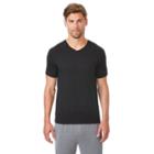 Men's Coolkeep Solid Performance V-neck Tee, Size: X Lrge M/r, Black