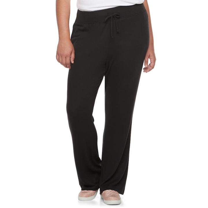 Juniors' Plus Size So&reg; Brushed Lounge Pants, Teens, Size: 3xl, Black