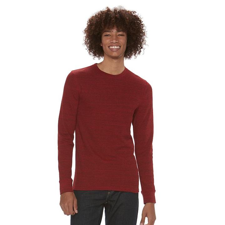 Men's Urban Pipeline&reg; Thermal Tee, Size: Large, Red